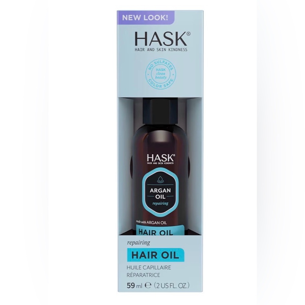 HASK Argan Oil Repairing Hair Oil 2oz Strengthen & Restore Treatment (NEW)